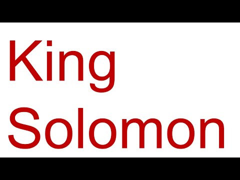 Life of King Solomon