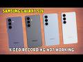How to Fix Video Recording Not Working on Samsung Galaxy S26 | Camera Video Issue Solved