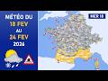 Ref:cGpK-NdbCe4 M�t�o du mercredi 18 au mardi 24 f�vrier 2026