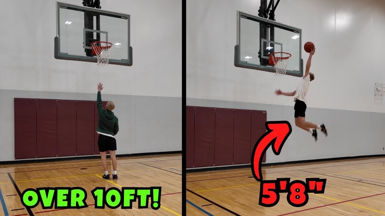 Dunking on a Rim OVER 10ft at 5'8