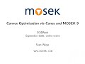 Sven wiese  optimisation convexe via cnes et mosek 9