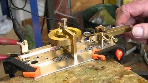 G3YUH Homebrew Morse code wheel bug key