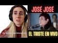 Singers First Reaction José José El Triste en vivo - José José El Triste en vivo Reaction