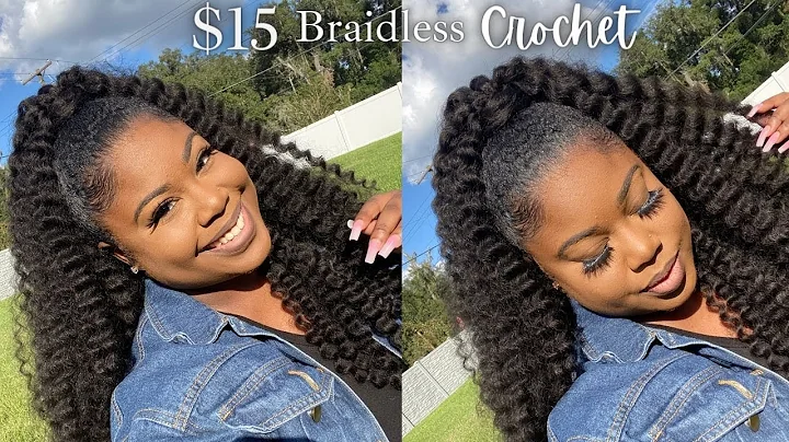 30 Min Protective Style: Braidless Crochet Half Up Half Down