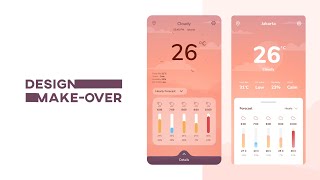 Design Make over #01 - Weather App by Bella Rosita screenshot 4