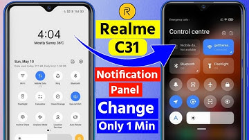 Realme c31 notification panel change setting !! realme c31 me notification bar change kaise kare