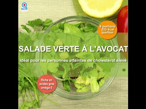 salade-verte-à-l'avocat---idéal-pour-les-personnes-atteintes-de-cholesterol-élevé