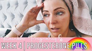 Week 4 Pregnancy Diary Update | Progesterone Pills | Rainbow Baby Pregnancy screenshot 3