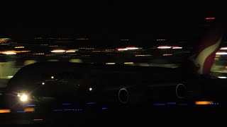 Qantas Airways Airbus A380-800 Vh-Oqg Takeoff From Lax