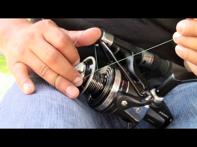 How To Spool A Spinning Reel With No Electrical Tape 