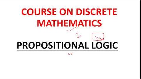 Propositional Logic Part 1 (Contact @ 8368017658)