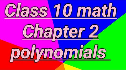 class 10 maths chapter 2 Polynomials Ex-2.2 Q-1(iv-vi) New NCERT