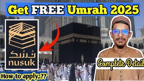 How to Apply for FREE Umrah 2025 | Nusuk App Full Step by Step Guide |  Apply Process Explained.!!