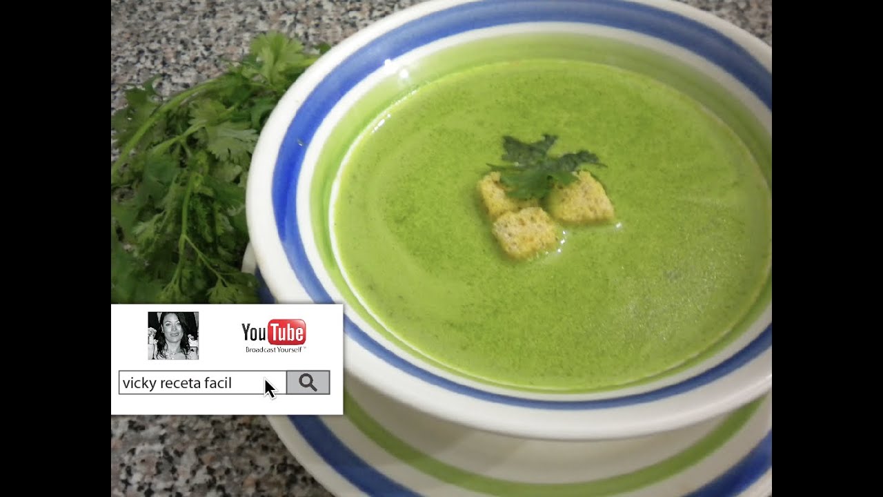 CREMA DE CILANTRO | #VickyRecetaFacil