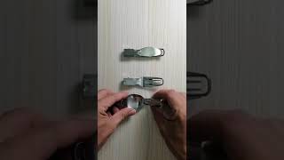 Foldable Camping Tableware - Stainless Steel Fork, Spoon and Knife 露營餐具