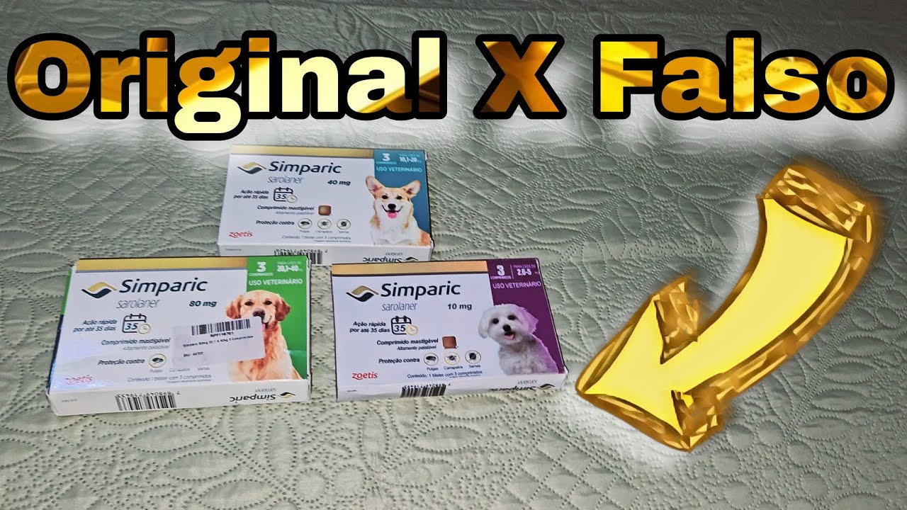 Como é o Simparic ORIGINAL e o Simparic FALSO - YouTube
