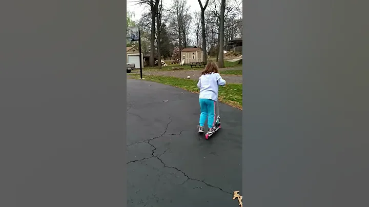 Maria on scooter