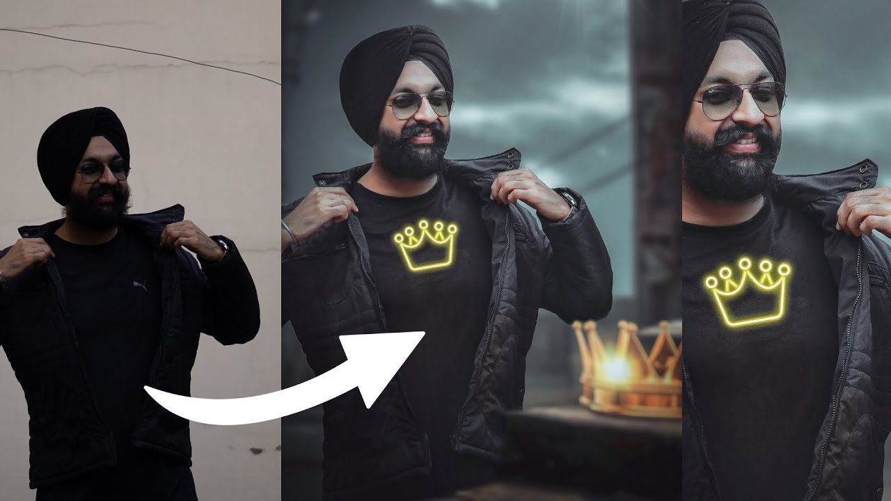 THE CROWN 👑 CONCEPT | PHOTO EDITING in Mobile Phone | in Hindi Language