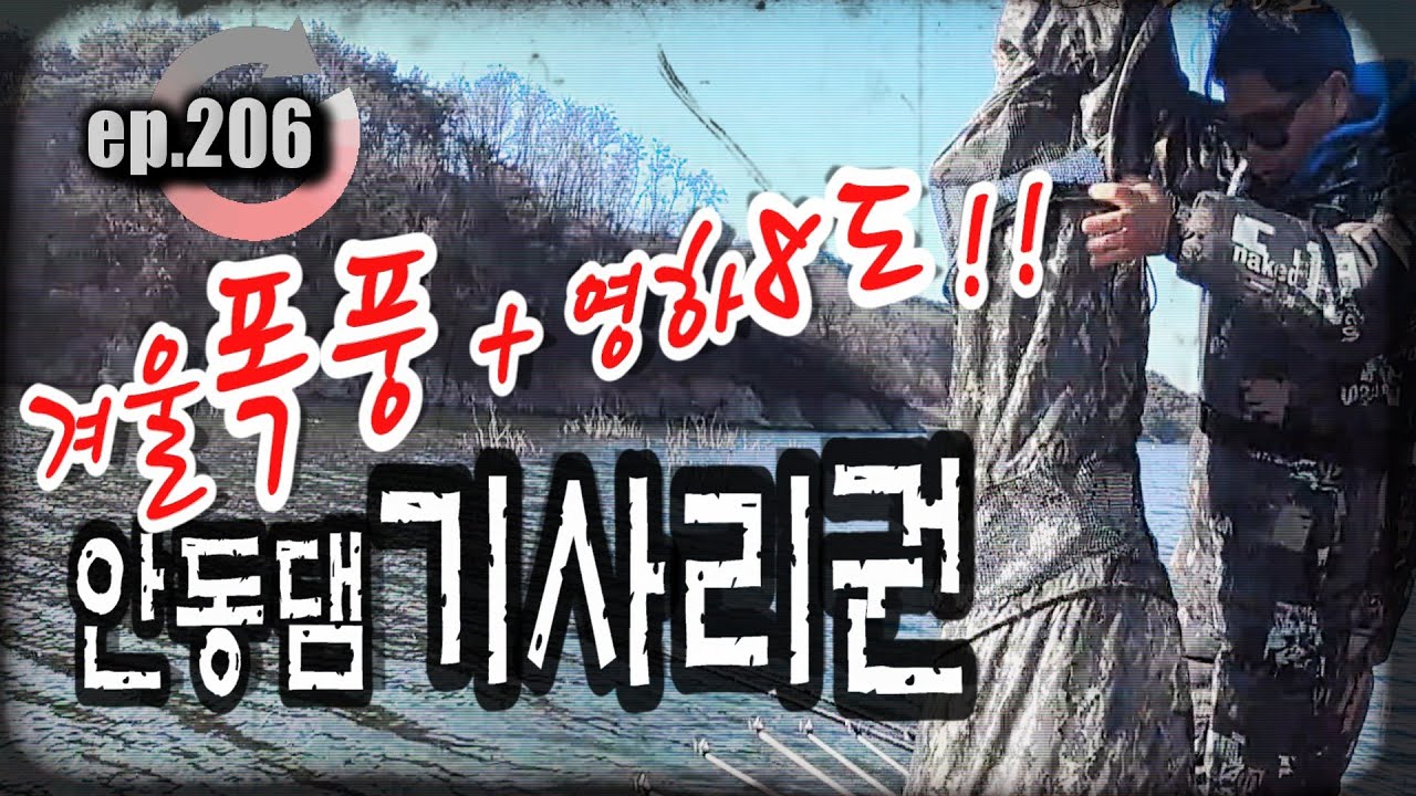 [ep.206] 영하 8도, 겨울 폭풍 속에서도 녀석들은 움직인다!! 안동댐 기사리권 #안동댐 #안동호 #댐낚시