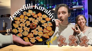 Zencefilli Kurabiye Yaptık | Bakalım Kim Daha İyi Süsledi? 👀🎄