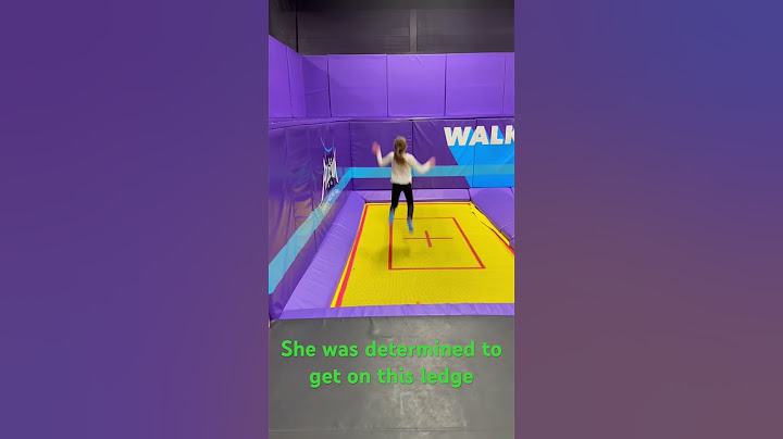 Altitude trampoline park challenge…to bounce and sit on the high ledge.  Only happened once for her