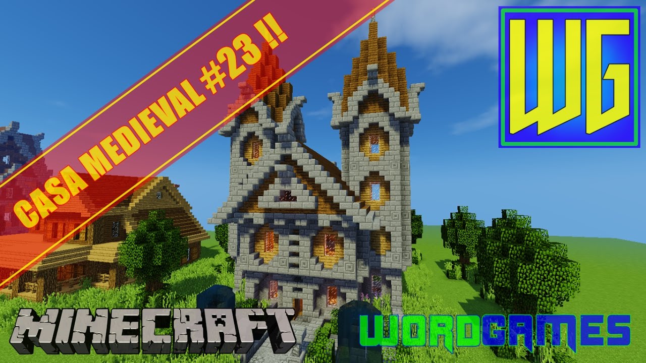 Construindo uma Casa Medieval Grande #25 !! (minecraft 1.11) 