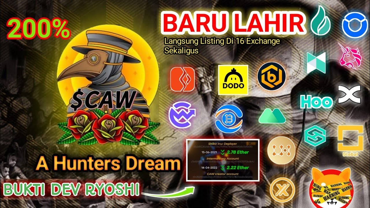 THE REAL SHIBA KILLER‼️HOLD $5 CAW TOKEN, BERUBAH JADI $5000⁉️💰🥂💰