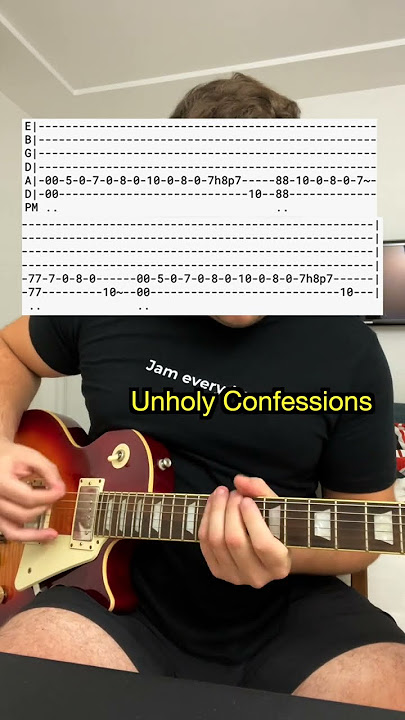 How To Play 'Unholy Confessions' - Drop D Tuning! #guitar #guitarcover