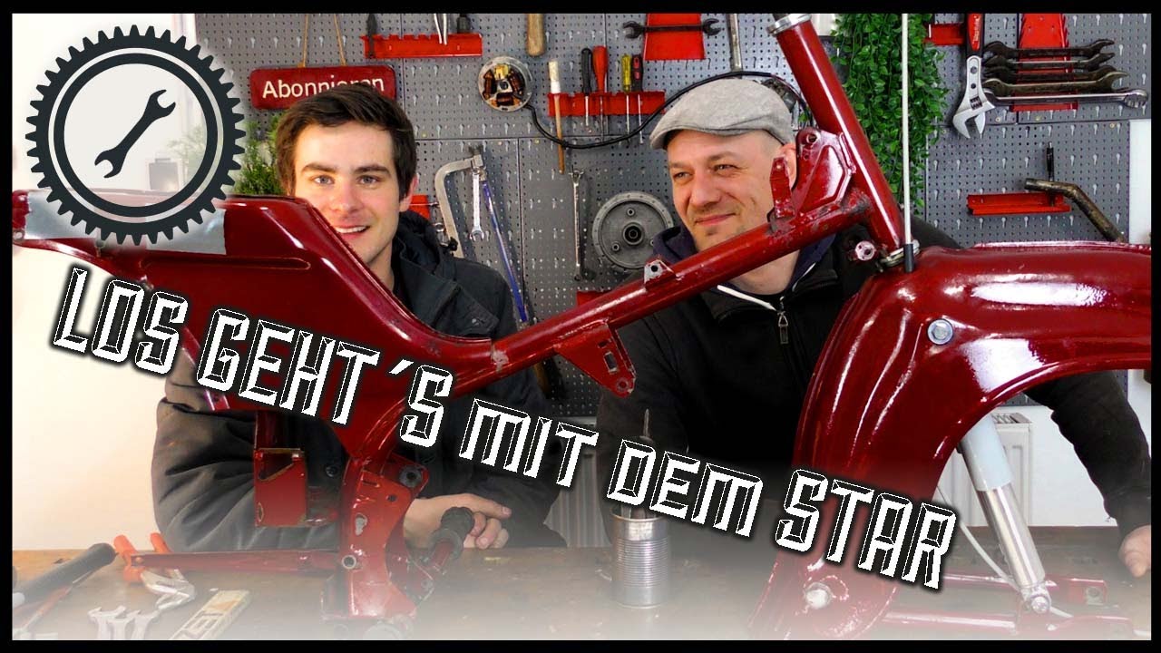 Simson Star SR4-2 - Wir beginnen mit dem Aufbau - Rahmen & Anbauteile Front & Heck