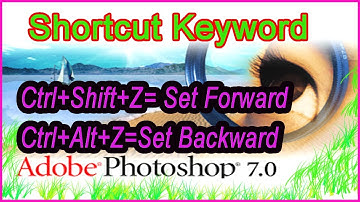 Adobe Photoshop Cs 7.0  Tutorials Part -9 in Bangla for Beginners ll Shortcut command of Photoshop