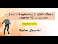 Learn Beginning English Class Lesson 42 revised 2020