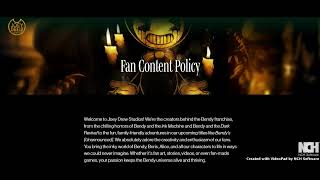 Addressing the new Bendy Fan Content Policy