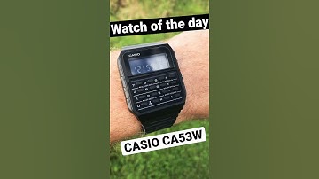 Watch of the day - negative display CASIO CA-53w