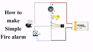 How to make a simple Fire alarm at Home | heat sensor with explanation using  transistor BC-547