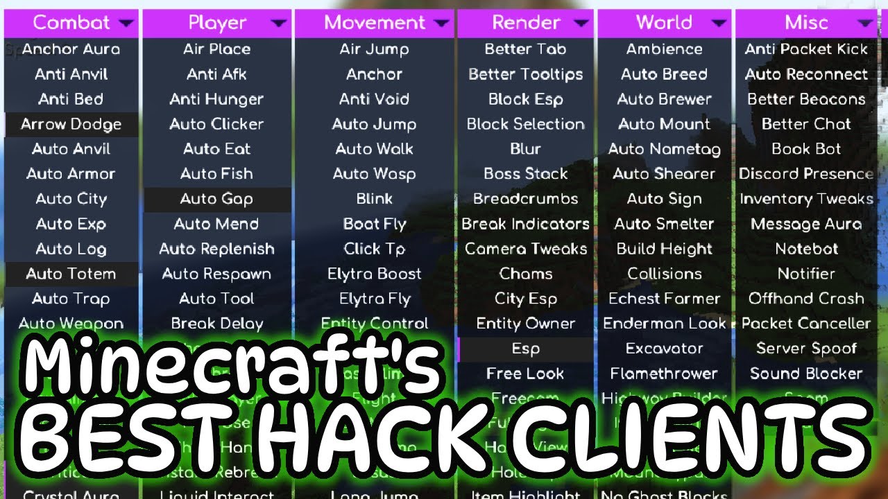 BEST Minecraft Hack Clients | 1.21.9 Java Edition - YouTube