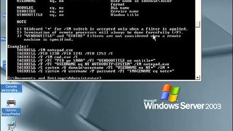 Administrar Procesos por línea de Comandos