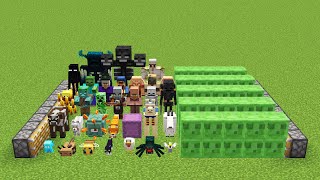 all mobs minecraft and x300 slimes combined