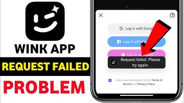 Wink app request failed login problem || Wink login problem || Wink sign up problem kaise thik kare
