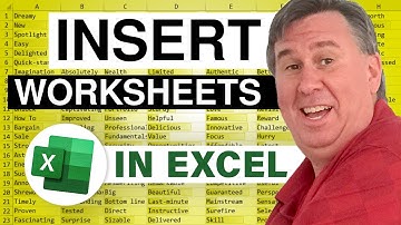 Excel - Insert Worksheets For Each Customer in Database - Episode 730