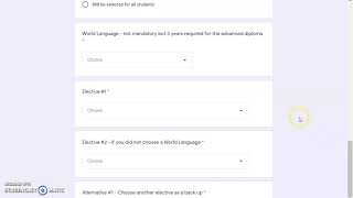 9th grade Course Selection