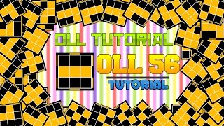 OLL TUTORIAL | OLL 56 I SHAPE LINE CASE