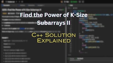 3255. Find the Power of K-Size Subarrays II C++ Leetcode solution