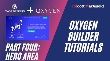 Hero Area 1 - Building WordPress Websites using Oxygen Builder Part 4