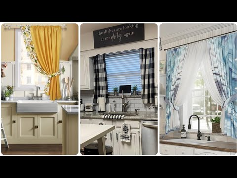 home-decor-latest-kitchen-curtain-designs-2023-||-kitchen-window-curtains-||-sheer-curtain-designs