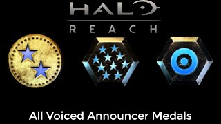 Halo: Reach - All Voiced Announcer Medals