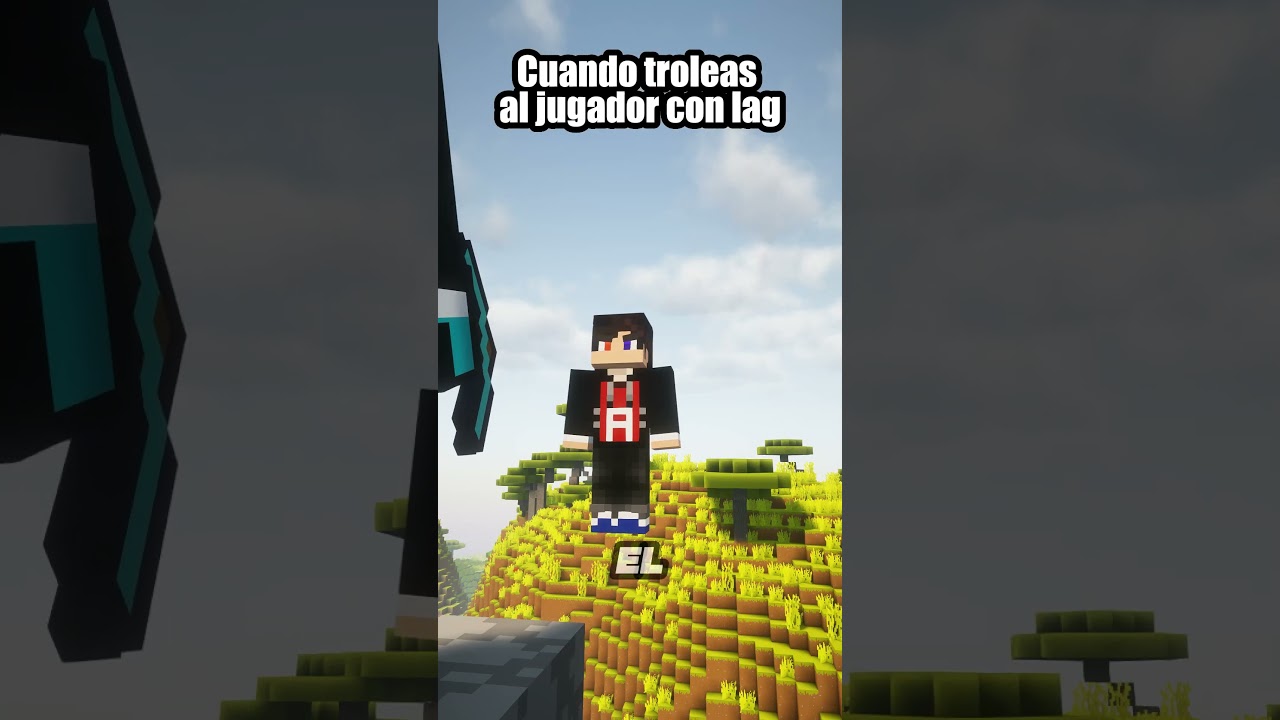 cuando intentas trolear a tu amigo con lag en Minecraft