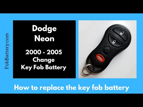 Dodge Neon Key Fob Battery Replacement (2000 - 2005)