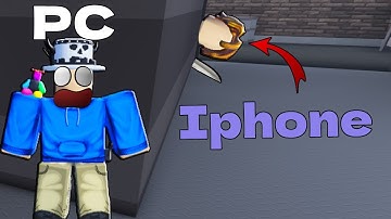 I 1V1 A MOBILE SWEAT IN ROBLOX Murderers VS Sheriffs Duels 🔫