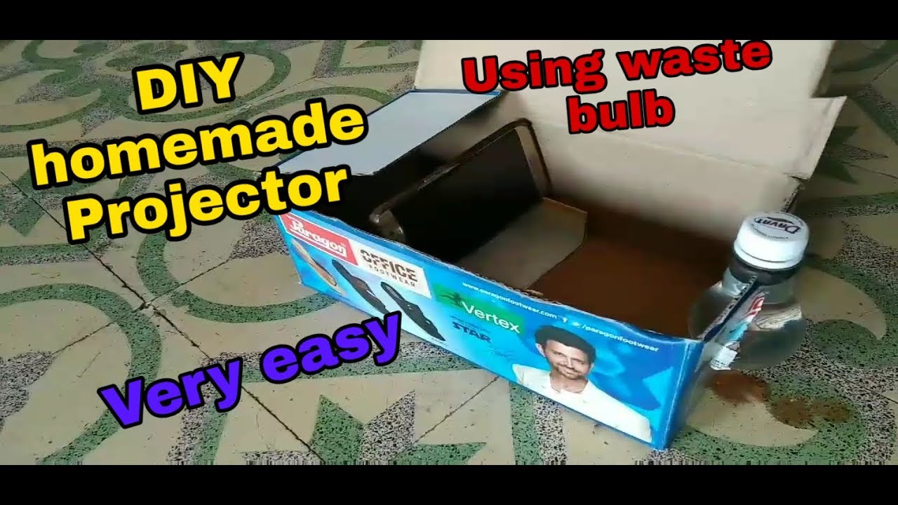 Homade Projector DIY Projector Homemade|Using Bulb#youtube #schoolproject - YouTube