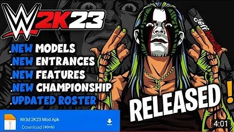 Wr3d new mod 2k23| WWE 2k20/2k23 for Android